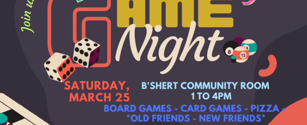 March 25 game night